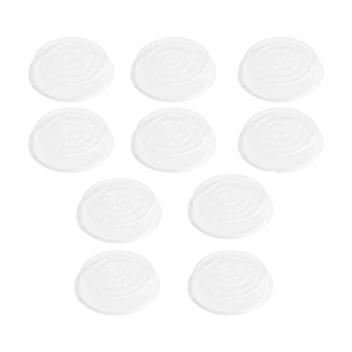 10x clear round plastic - round,