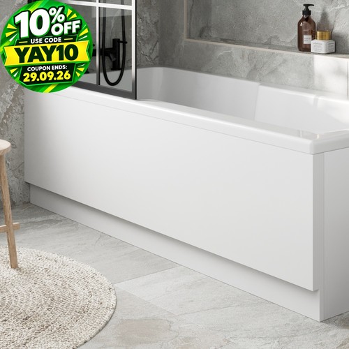 Modern bathroom 1700mm - 1700mm, white