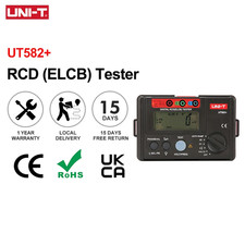 UT582+ Digital RCD (ELCB) Tester AUTO RAMP Leakage Circuit Breaker Meter with Mi