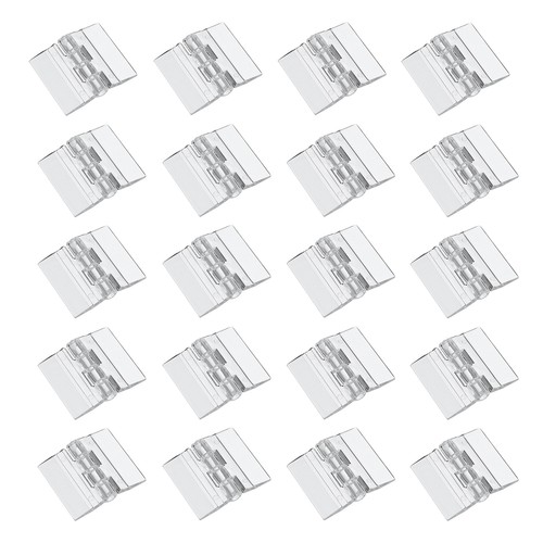 Pcs clear plastic hinges - clear,