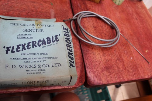 Lambretta front brake cable - lambretta,