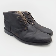 Caterpillar Carsen Mid Ankle Boots Chukka Waxed Leather Wide Width Men Uk 10 44