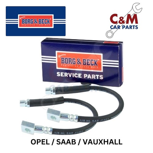 Front brake hose pair - front, fits