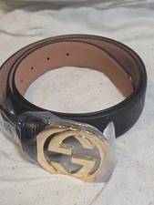 Gucci Belt Gold Logo Genuine