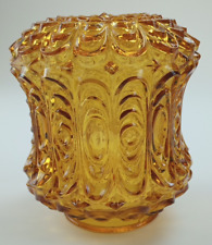 Amber Nemo Mcm Swag Lamp Glass Hanging Light Shade Only. Vintage