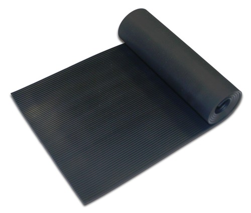 Ribbed rubber flooring matting - rubber,