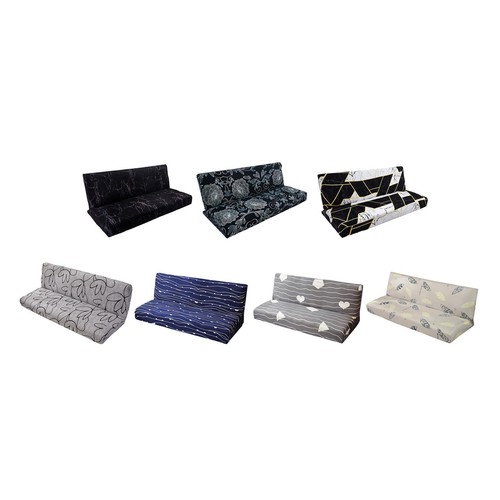 Armless sofa bed - sofa, cover