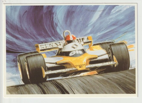 Postcard car race f1 - car,