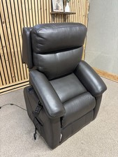 Navona Power Reclining Chair, Lift & Rise, Brown Leather RRP £1200