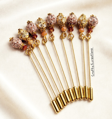 Snag free hijab pins crystal - free,