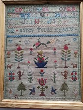 19th c Sampler by Nancy Youds