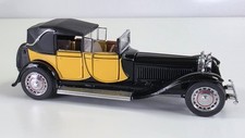 1931 Bugatti Royale Berline 007 Yellow Black Franklin Mint 1:43 ~ B14pw07