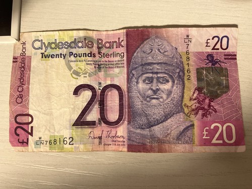 Clydesdale bank twenty - bank, £20