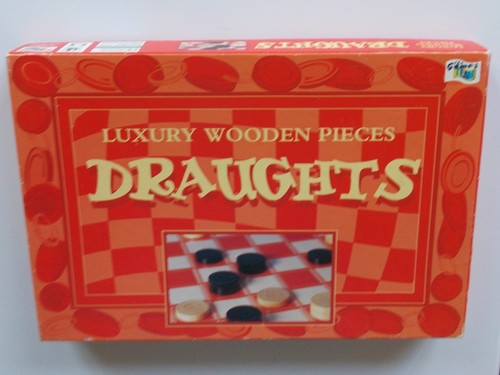 Wooden draught set - wooden,