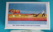 Boxed S E Finecast White Metal 1:32 Scale Horse Drawn Plough + Farmer Kit TE62