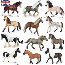 Oenux Farm Horse Models | Foal Clydesdale Arabian PVC Figures Kid Toy Gift
