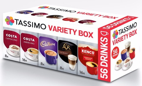 Tassimo variety box pack - box, t