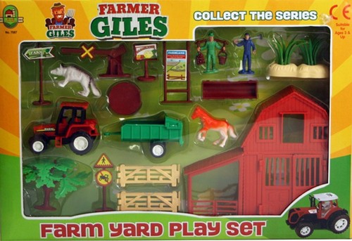 Farm set plastic toy - set,