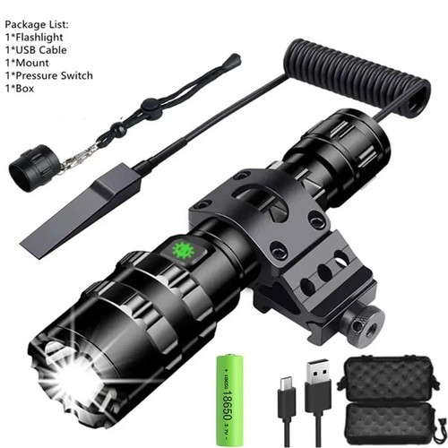 Led flashlight picatinny rail - led,
