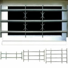 Adjustable Security Grille Grill for Windows with 2/3/4 Crossbars Window Guard