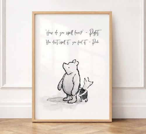 Winnie the pooh quote print - winnie,