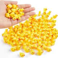 Mini Resin Duck Charms - 100/200Pc Set for DIY Decor & Party Favors
