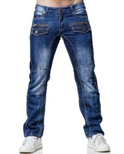 KOSMO LUPO Mens Jeans Pants Denim Japan Style Multi Pocket NEW! KM607