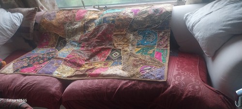 Indian embroidered sequinned