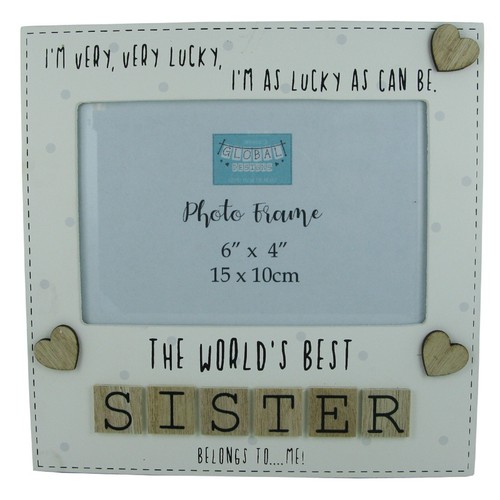 Sister photo frame the worlds - sister,