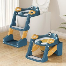 2 in1 Kids Potty Training Seat with Step Stool Ladder Child Toddler Toilet Kids