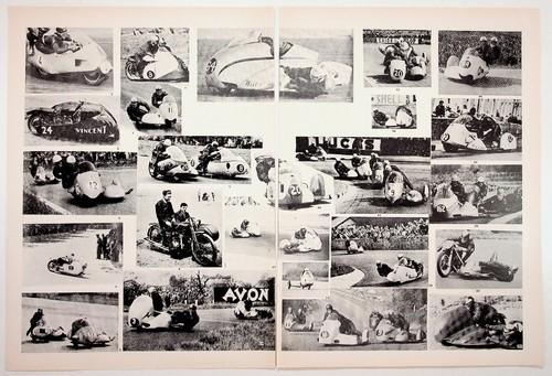 1958 sidecar motorcycle racing - motorcycle,