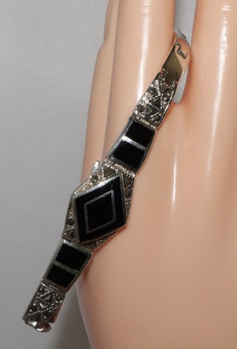 Vintage sterling silver black - vintage,