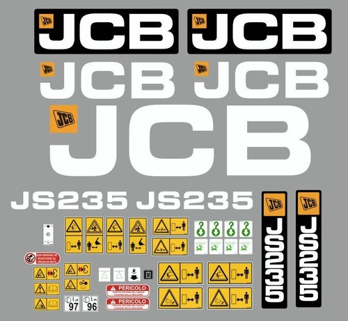 Jcb 235 decals stickers - decals,