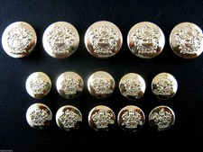 Round Military Style Buttons
