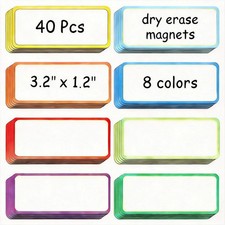 40 Pieces Magnetic Dry Erase