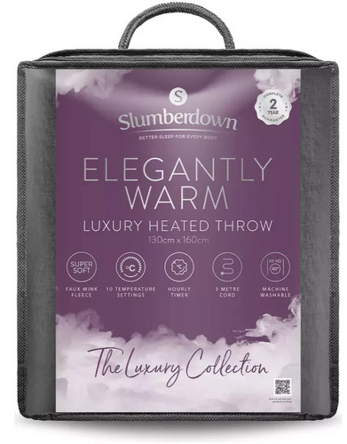 Slumberdown heated throw - slumberdown,