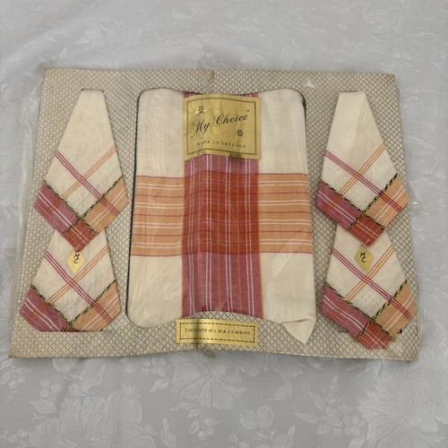 Vintage irish linen tablecloth - vintage,