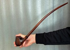 Smoking tobacco wooden long pipe 19.1 Churchwarden handmade stem