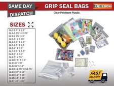 GRIP SEAL BAGS Polythene Poly