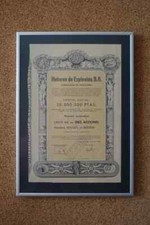 MOEXSA Barcelona, Spain – 1959 – 500 Pesetas, No. 005371 - 0055380 with Coupons.