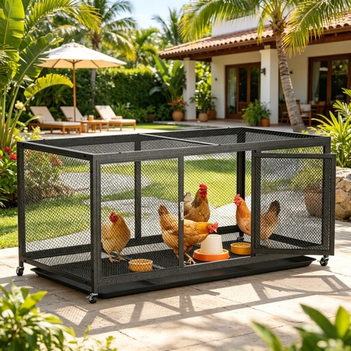 Anti rust chicken coop - coop, with