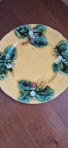 French majolica plate - french,