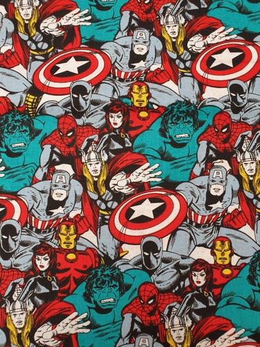 Avengers fabric fat quarter - fabric, uk