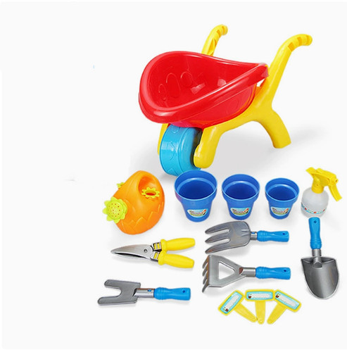 Kids plastic wheelbarrow beach - plastic,