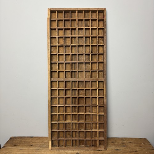 Vintage wooden printers tray - wooden,