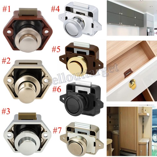 Push button catch locks - button,