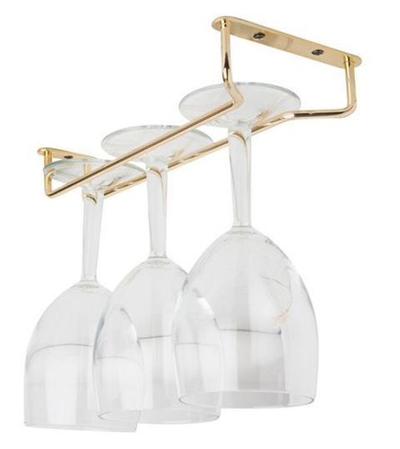 Brass glass hanger wine - hanger,