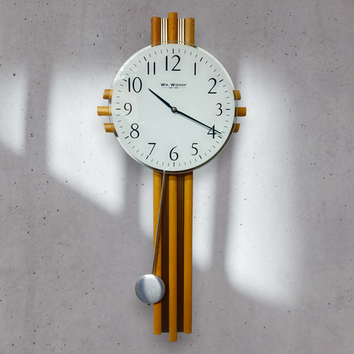Wall clock wooden - wall, with