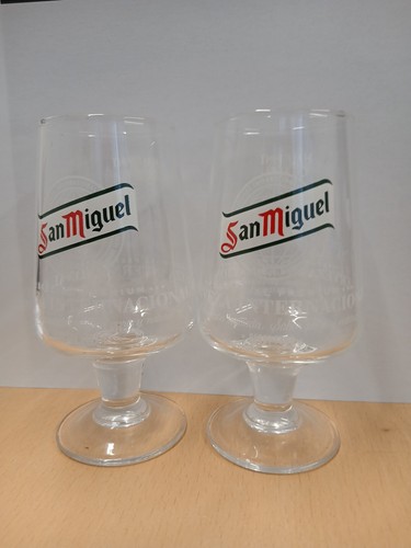 San miguel half pint glasses - miguel,