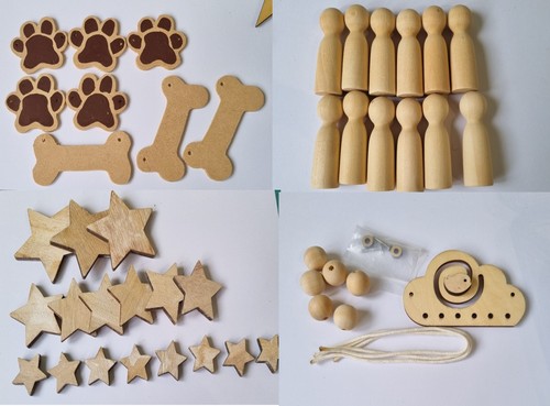 Wooden peg dolls stars - wooden, dolls,